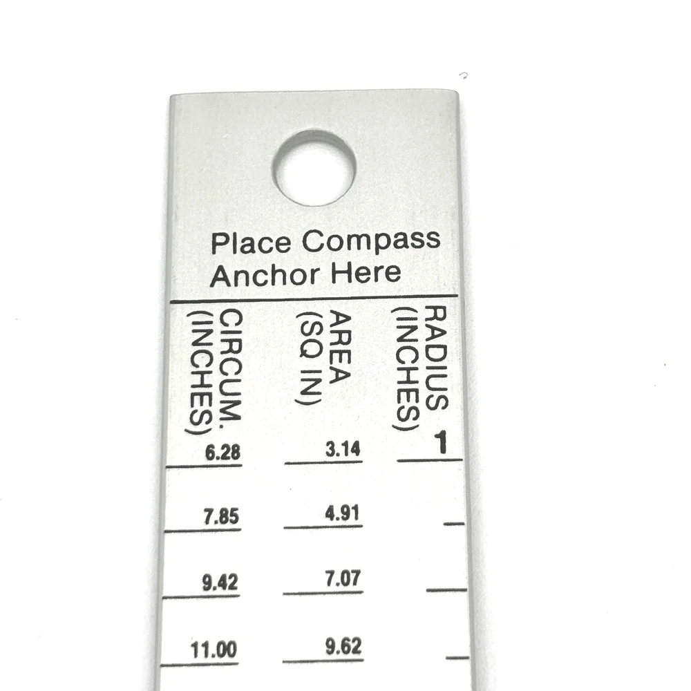 VTG Alumicolor Compass Rule Pattern Drafting Tool 18